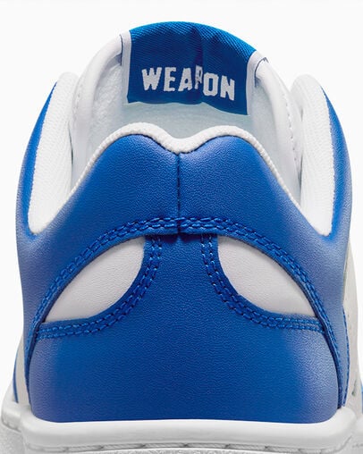 Zapatillas de Baloncesto Converse Weapon Leather Hombre Blancas Azules Chile | C-39648209