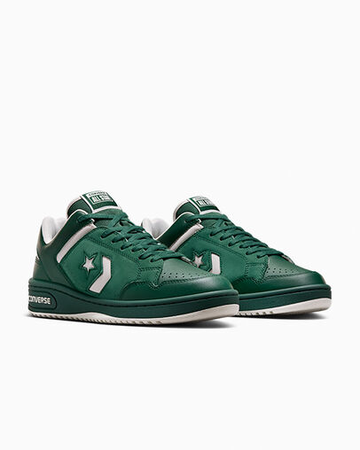 Zapatillas de Baloncesto Converse Weapon Leather Mujer Verde Chile | C-01659479