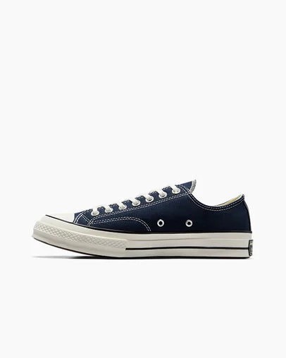 Zapatillas de Lona Converse Chuck 70 Hombre Azul Marino Negras Chile | C-54897169