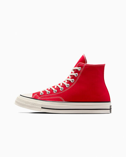 Zapatillas de Lona Converse Chuck 70 Mujer Rojas Negras Chile | C-87630129