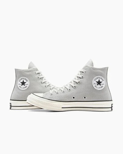 Zapatillas de Lona Converse Chuck 70 Mujer Gris Negras Chile | C-07845169