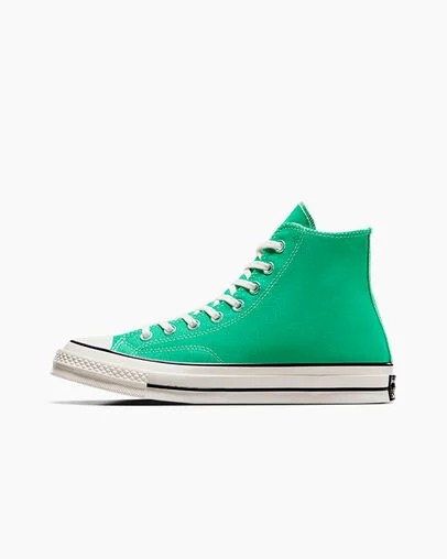 Zapatillas de Lona Converse Chuck 70 Mujer Verde Negras Chile | C-81329079