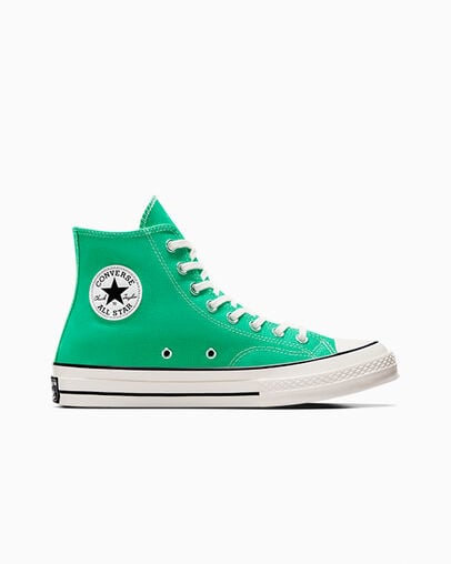 Zapatillas de Lona Converse Chuck 70 Mujer Verde Negras Chile | C-81329079