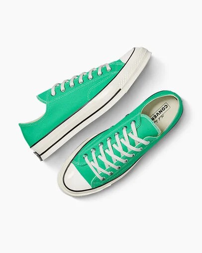 Zapatillas de Lona Converse Chuck 70 Mujer Verde Negras Chile | C-93206459