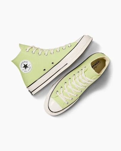 Zapatillas de Lona Converse Chuck 70 Mujer Verde Negras Chile | C-32451079