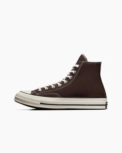 Zapatillas de Lona Converse Chuck 70 Mujer Marrones Oscuro Negras Chile | C-23678149