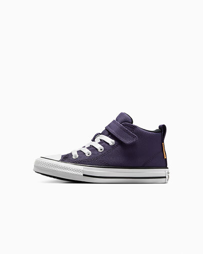 Zapatillas de Lona Converse Chuck Taylor All Star Malden Street Niños Gris Moradas Blancas Chile | C-43908679