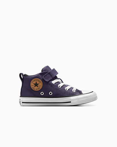 Zapatillas de Lona Converse Chuck Taylor All Star Malden Street Niños Gris Moradas Blancas Chile | C-43908679