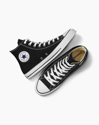 Zapatillas de Lona Converse Chuck Taylor All Star Niños Negras Chile | C-87964539