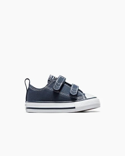 Zapatillas de Lona Converse Chuck Taylor All Star 2V Niños Azul Marino Blancas Chile | C-35069479