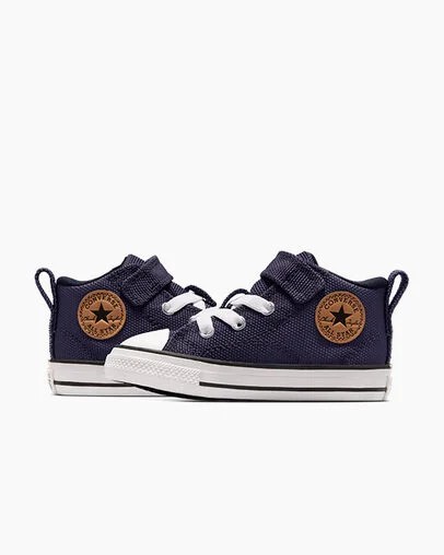 Zapatillas de Lona Converse Chuck Taylor All Star Malden Street Niños Gris Moradas Blancas Chile | C-98125349