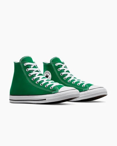 Zapatillas de Lona Converse Chuck Taylor All Star Hombre Verde Blancas Chile | C-97046829