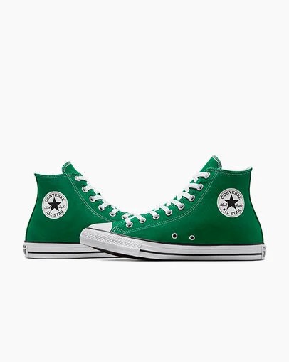 Zapatillas de Lona Converse Chuck Taylor All Star Hombre Verde Blancas Chile | C-97046829