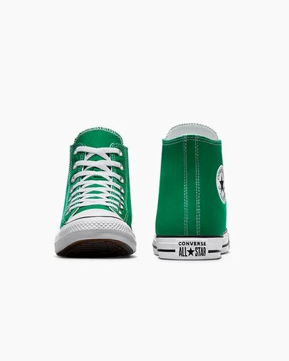 Zapatillas de Lona Converse Chuck Taylor All Star Hombre Verde Blancas Chile | C-97046829