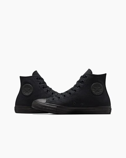 Zapatillas de Lona Converse Chuck Taylor All Star Hombre Negras Chile | C-76509139