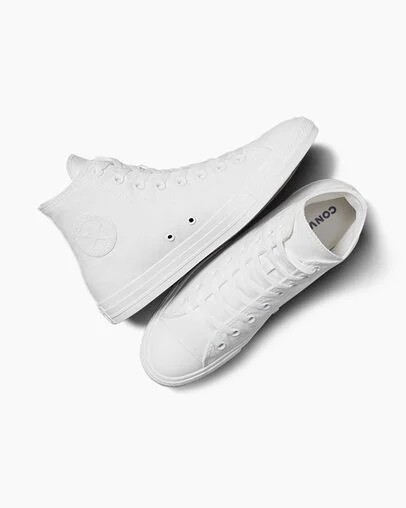 Zapatillas de Lona Converse Chuck Taylor All Star Hombre Blancas Chile | C-58239719