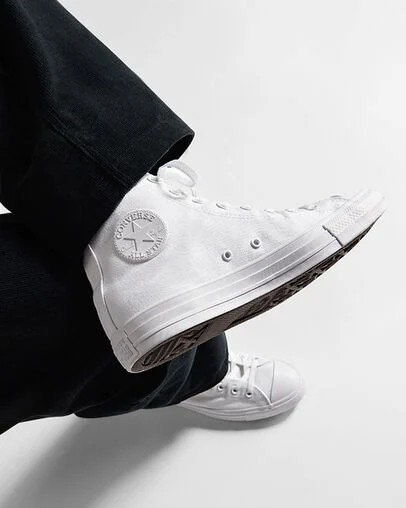 Zapatillas de Lona Converse Chuck Taylor All Star Hombre Blancas Chile | C-58239719