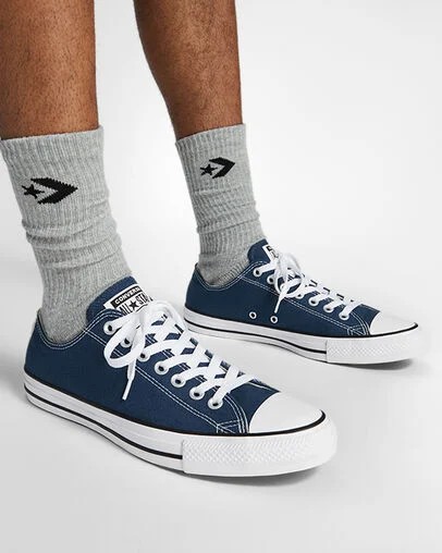 Zapatillas de Lona Converse Chuck Taylor All Star Hombre Azul Marino Chile | C-31452699