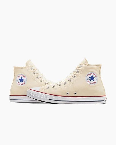 Zapatillas de Lona Converse Chuck Taylor All Star Hombre Beige Blancas Chile | C-72956319