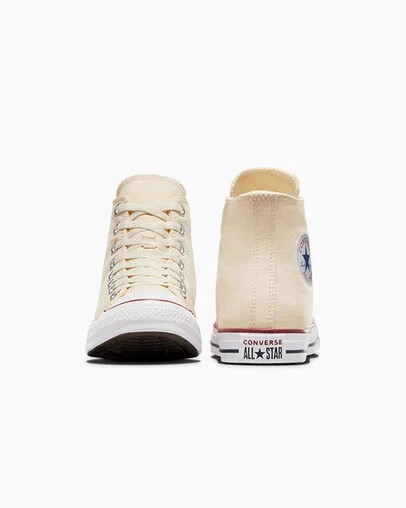 Zapatillas de Lona Converse Chuck Taylor All Star Hombre Beige Blancas Chile | C-72956319