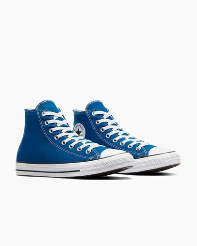 Zapatillas de Lona Converse Chuck Taylor All Star Hombre Azules Blancas Chile | C-92345869