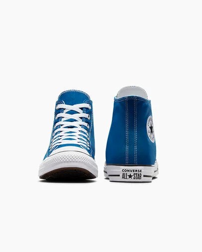 Zapatillas de Lona Converse Chuck Taylor All Star Hombre Azules Blancas Chile | C-92345869