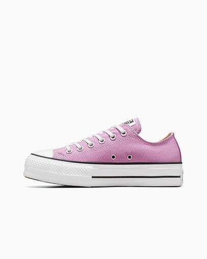 Zapatillas de Lona Converse Chuck Taylor All Star Lift Platform Mujer Moradas Claro Negras Chile | C-91286039