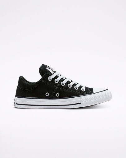 Zapatillas de Lona Converse Chuck Taylor All Star Madison Mujer Negras Blancas Chile | C-82093519