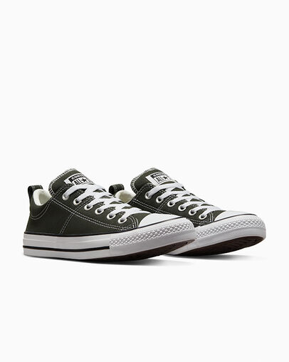 Zapatillas de Lona Converse Chuck Taylor All Star Madison Mujer Verde Blancas Negras Chile | C-02719489