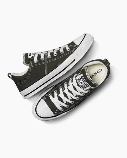 Zapatillas de Lona Converse Chuck Taylor All Star Madison Mujer Verde Blancas Negras Chile | C-02719489