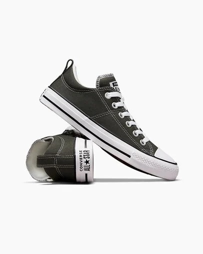 Zapatillas de Lona Converse Chuck Taylor All Star Madison Mujer Verde Blancas Negras Chile | C-02719489