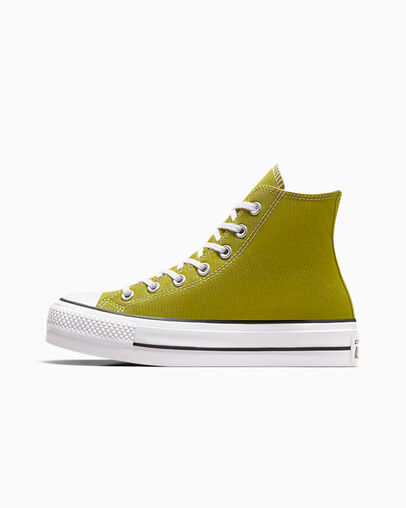 Zapatillas de Lona Converse Chuck Taylor All Star Lift Platform Mujer Blancas Negras Chile | C-95147069