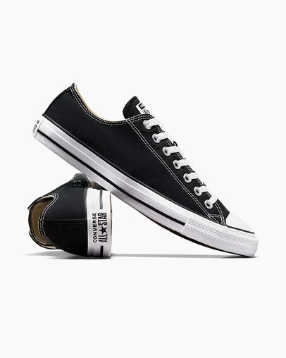 Zapatillas de Lona Converse Chuck Taylor All Star Mujer Negras Chile | C-07638519