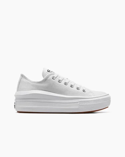 Zapatillas de Lona Converse Chuck Taylor All Star Move Mujer Blancas Chile | C-65193409