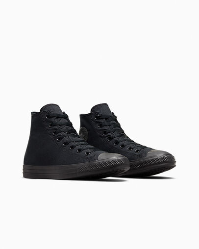 Zapatillas de Lona Converse Chuck Taylor All Star Mujer Negras Chile | C-14690389