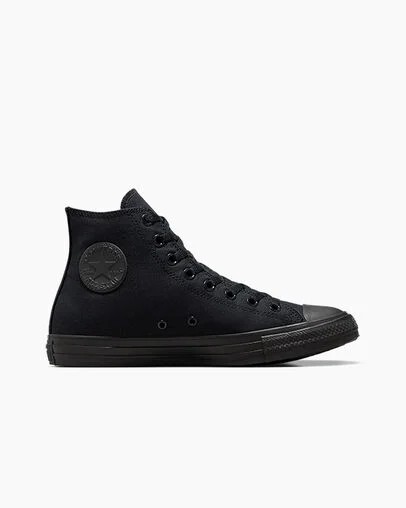 Zapatillas de Lona Converse Chuck Taylor All Star Mujer Negras Chile | C-14690389