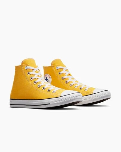 Zapatillas de Lona Converse Chuck Taylor All Star Mujer Limón Chile | C-98562739