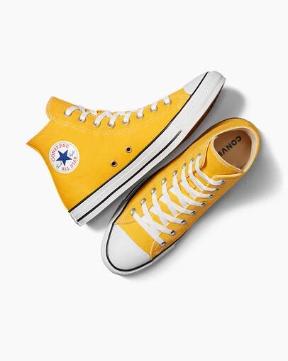 Zapatillas de Lona Converse Chuck Taylor All Star Mujer Limón Chile | C-98562739