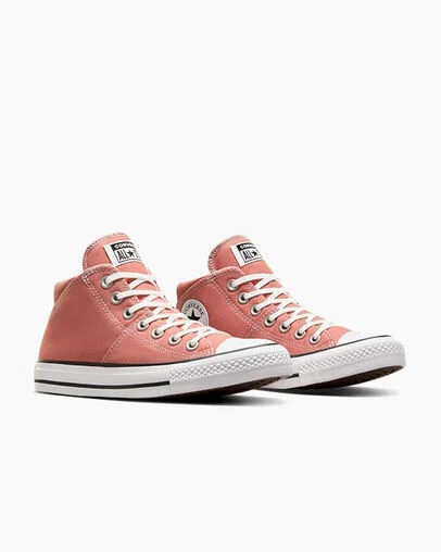 Zapatillas de Lona Converse Chuck Taylor All Star Madison Mujer Coral Blancas Negras Chile | C-19347089