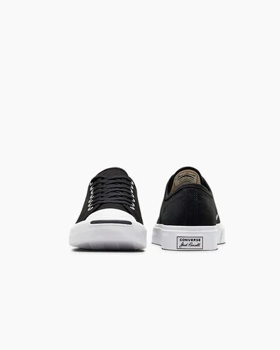 Zapatillas de Lona Converse Jack Purcell Mujer Negras Blancas Chile | C-03541969