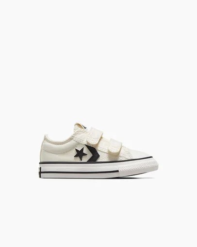 Zapatillas de Lona Converse Star Player 76 Easy-On Niños Blancas Negras Chile | C-63824759