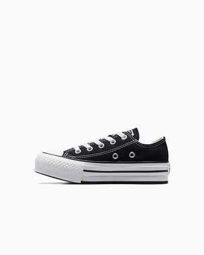 Zapatos Plataforma Converse Chuck Taylor All Star EVA Lift Niños Negras Blancas Chile | C-54293109