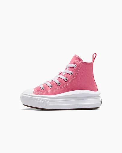 Zapatos Plataforma Converse Chuck Taylor All Star Move Color Pop Niños Rosas Blancas Negras Chile | C-98047239