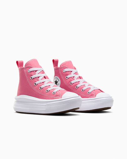 Zapatos Plataforma Converse Chuck Taylor All Star Move Color Pop Niños Rosas Blancas Negras Chile | C-98047239