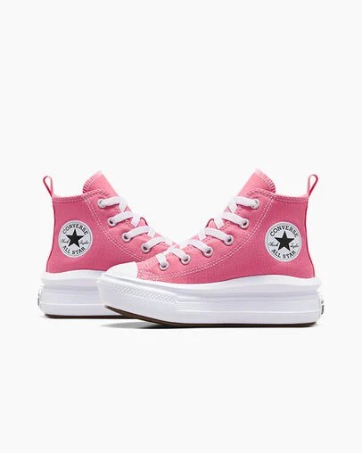 Zapatos Plataforma Converse Chuck Taylor All Star Move Color Pop Niños Rosas Blancas Negras Chile | C-98047239