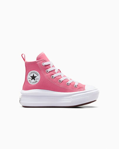 Zapatos Plataforma Converse Chuck Taylor All Star Move Color Pop Niños Rosas Blancas Negras Chile | C-98047239