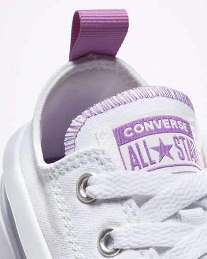 Zapatos Plataforma Converse Chuck Taylor All Star Move Niños Blancas Moradas Chile | C-56719209