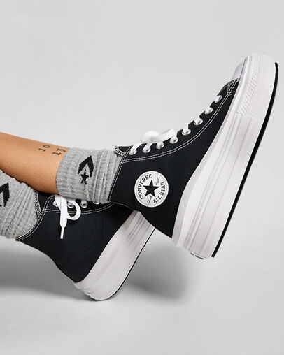 Zapatos Plataforma Converse Chuck Taylor All Star Move Hombre Negras Beige Blancas Chile | C-42379089