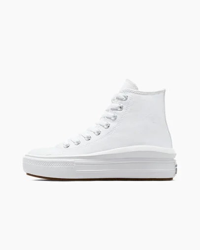 Zapatos Plataforma Converse Chuck Taylor All Star Move Hombre Blancas Beige Blancas Negras Chile | C-59348209