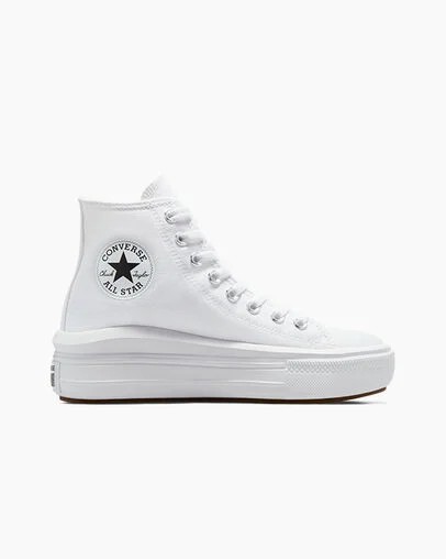 Zapatos Plataforma Converse Chuck Taylor All Star Move Hombre Blancas Beige Blancas Negras Chile | C-59348209